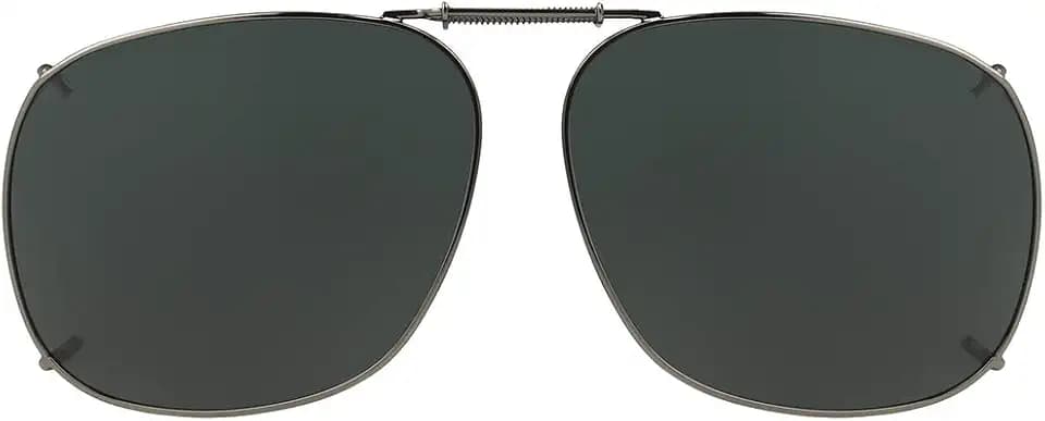 Haven Fits Over Sunwear unisex adult Sq 3 57 Clip On Sunglasses, Grey, mm US