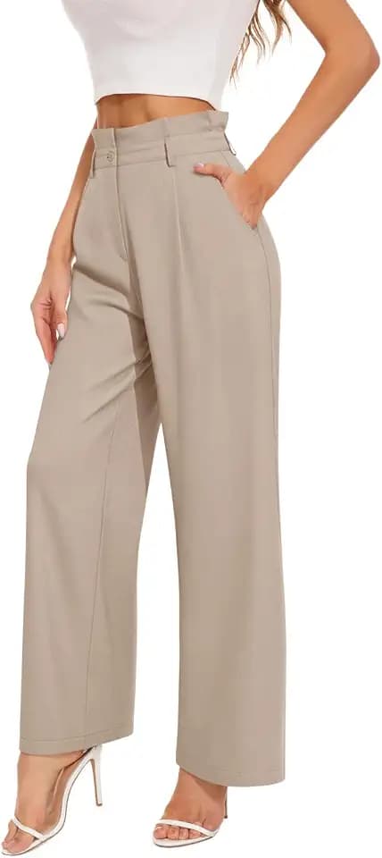 NIMIN Womens Dress Pants Wide Leg Business Casual Work Trousers High Waisted Slacks 2026 Fashion Outits with Pockets