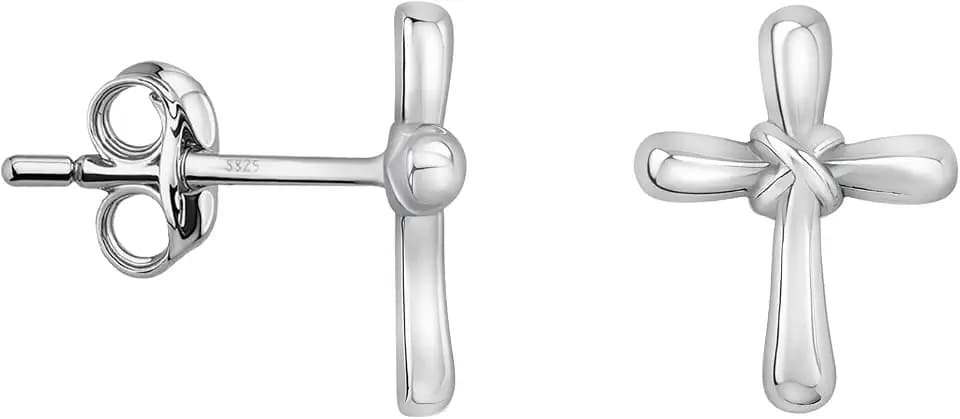 SOFIA MILANI - Damen Ohrringe 925 Silber - Ohrstecker als Kreuz - 20827
