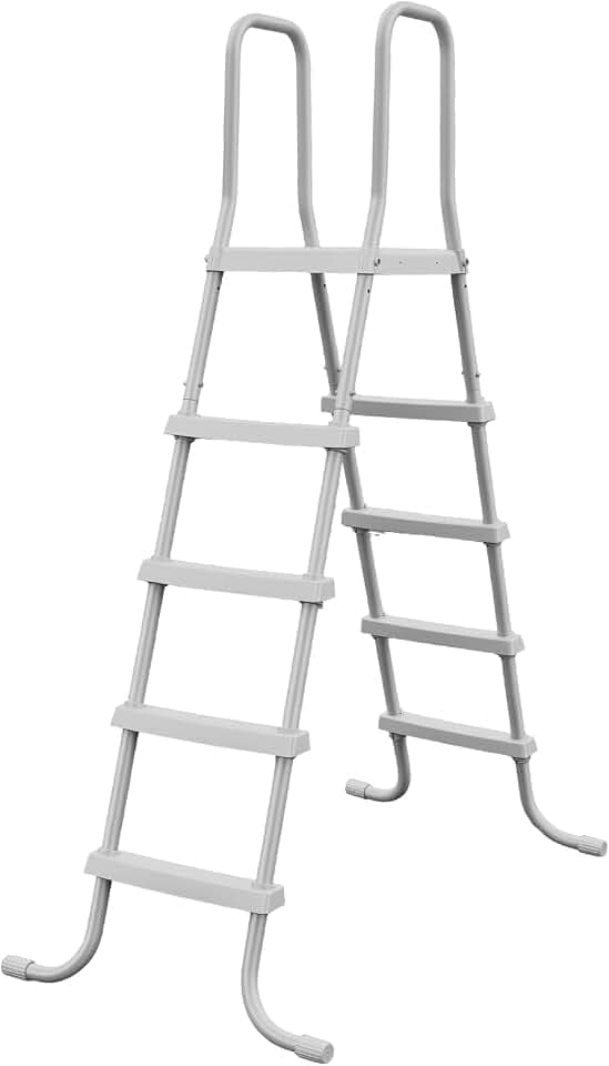52" Above Ground Pool Ladder with Platform, Ladder for Above Ground Pool