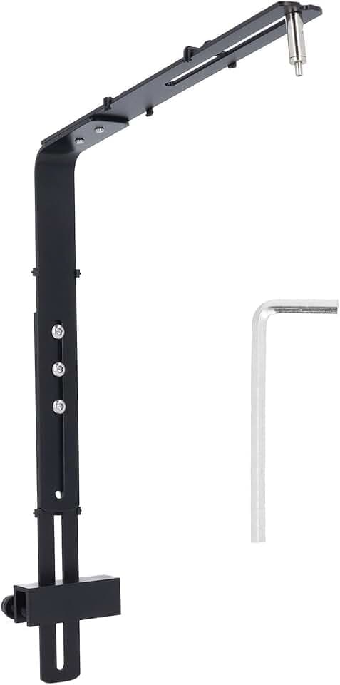 Aquarium Lichthalter, Verstellbar, Durchsichtig, für Aquarien, LED Licht Riser Ständer, Aquarium Tropflicht Halterung, Aquarium Licht Ständer Set, Halter, Zubehör für (BLACK)