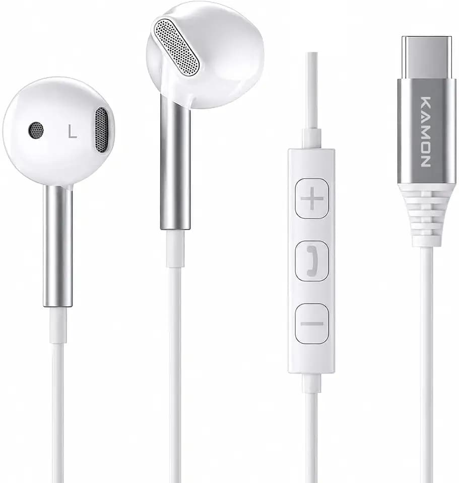 Kamon USB C Headphones Wired Earbuds for iPhone 17/16/15 Samsung Galaxy K66