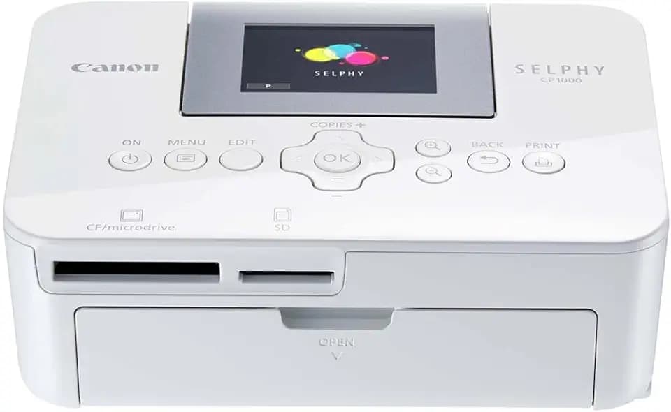 Canon SELPHY CP1000 Mini Fotodrucker für Handy-Bilder, Sofortdruck