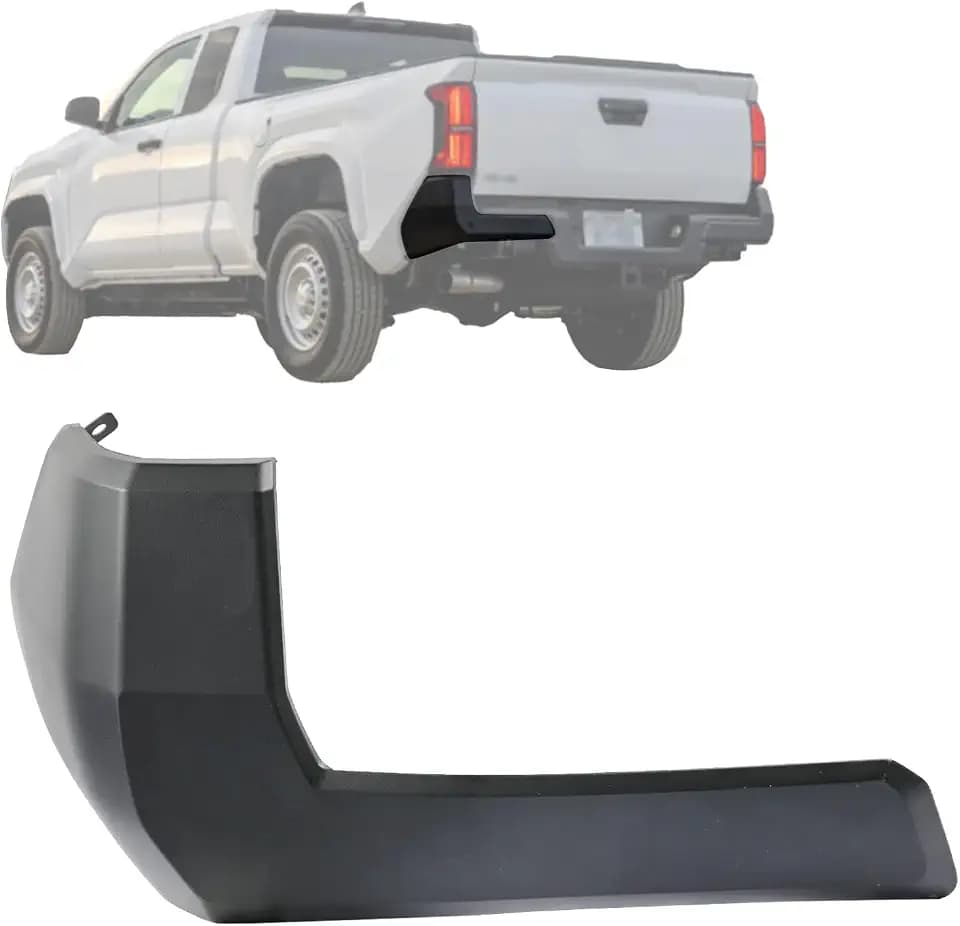52156-AK010 Rear Bumper End Cap W/O Sensor Hole (Driver Side) Fit for Toyota Tacoma 2024 2025 Rear Bumper Corner Cover Replace 52156AK010