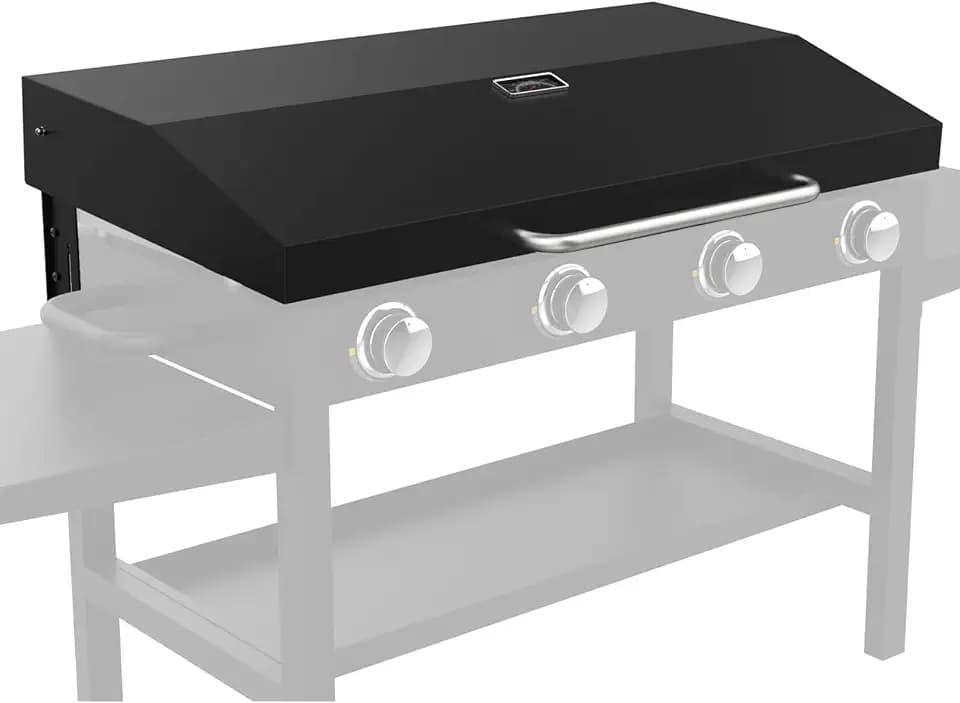 Upgrade Cover Hinged Lid w/Thermometer for Blackstone 36 Inch Griddle 1836 1554 1565 1825 1866 and More, Griddle Grill Hard Cover Flat Top Lid Compatible with 36" Lid