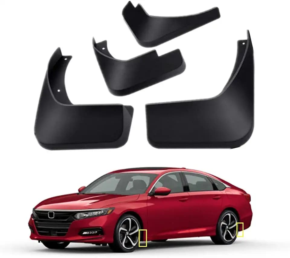 Mud Flaps Kit for 2018-2022 Honda Accord 10th Mud Splash Guard Front and Rear 4-PC Set by TOPGRIL