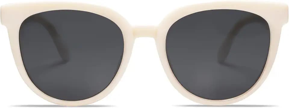 SOJOS Trendy Cat Eye Round Polarized Sunglasses for Women Fashion UV Protection Sunnies Sunglasses SJ2175