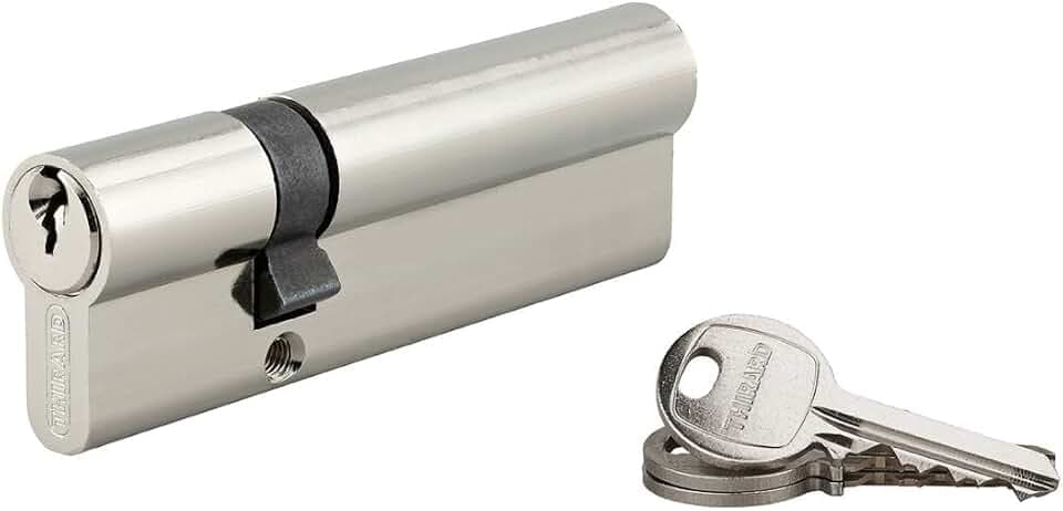 THIRARD Schließzylinder Doppelzylinder 30x70 mm Nickel 3 Schlüssel