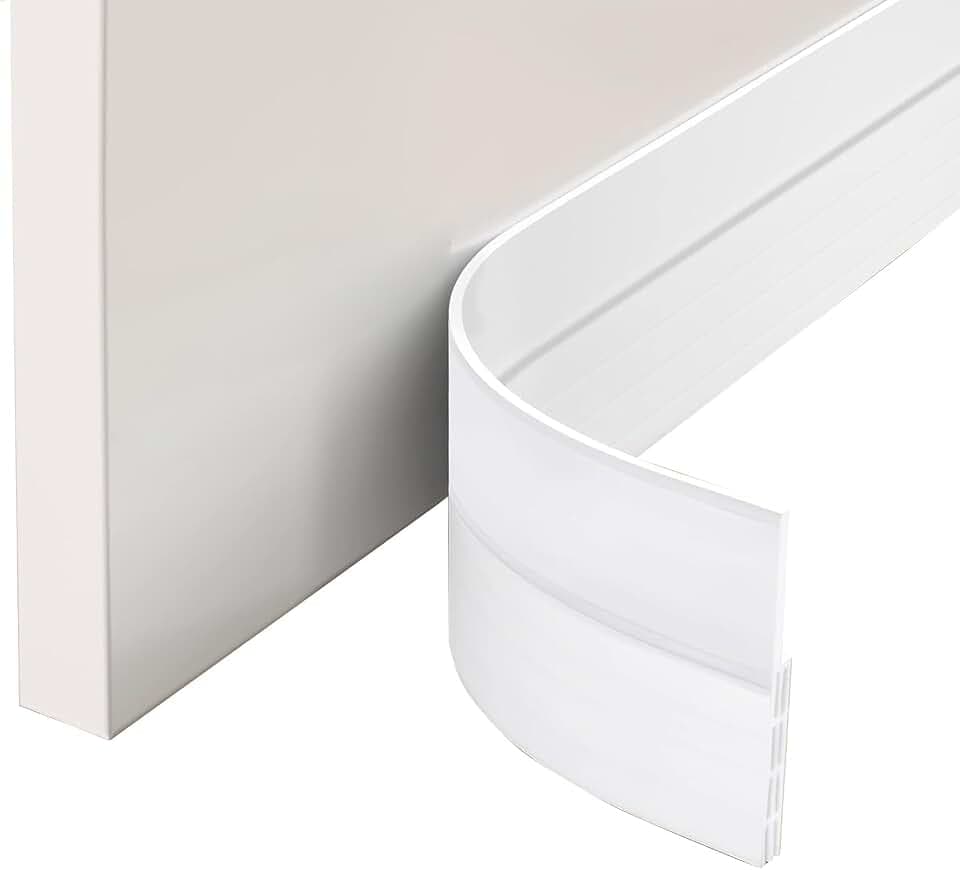 EXTSUD Selbstklebende Tür Türdichtung Dichtungsstreifen Zugluftstopper gegen Insekt Ersatzdichtung Wetterfest Blocker Schalldichtung Silikon Türstopper 100 * 5cm
