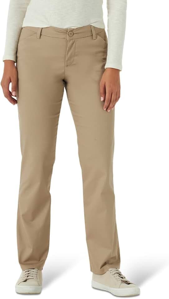 Lee Women's Wrinkle Free Relaxed Fit Straight Leg Pant