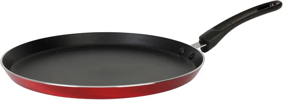 Sitram 712389 Crêpes-Pfanne Cherry Ø 28 cm – Antihaftbeschichtung – Farbe Rot Metallic – Crêpes-Pfanne für alle Herdarten einschließlich Induktion