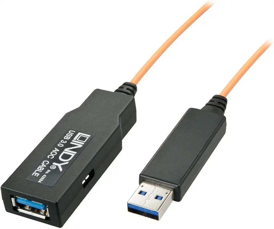 LINDY 42684 Optisches USB 3.0 Kabel, 50m, 42684