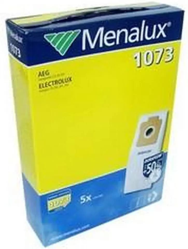 Menalux 1073, Duraflow, 5 Staubbeutel für AEG und Electrolux, Weiß