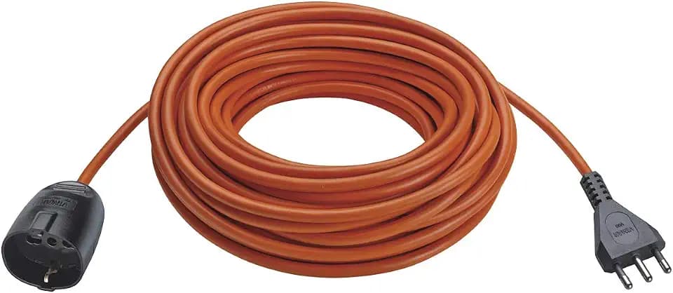 Vimar 0R32394 Universalverlängerung mit Kabel 20 m 3G1,5S17, Stecker groß 2P+T 16 A 250 V~ italienischer Norm Typ S17 mit Kinderschutz, ideal für den Garten
