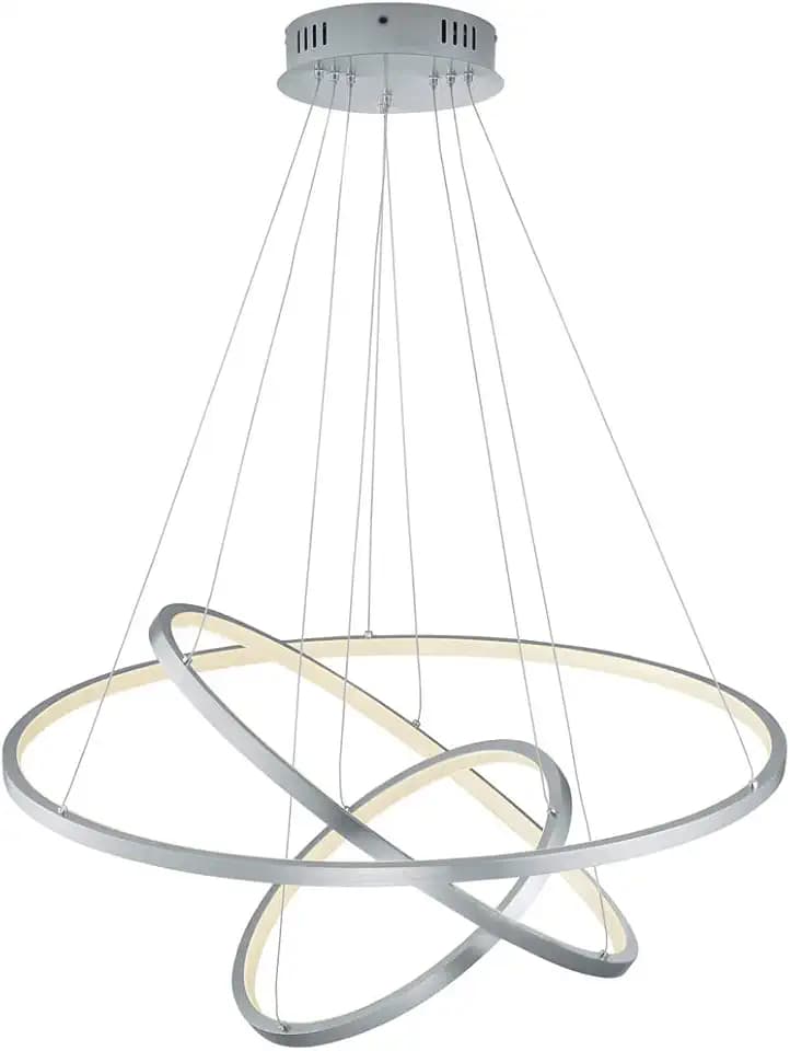 Trio Leuchten WiZ LED Pendelleuchte Aaron 352710307, 80 Watt RGBW LED mit 16 Mio. Farben + 64.000 Weißtöne + 18 LichtSzenen, Steuerung über App + Sprachsteuerung + Fernbedienung + Wandschalter