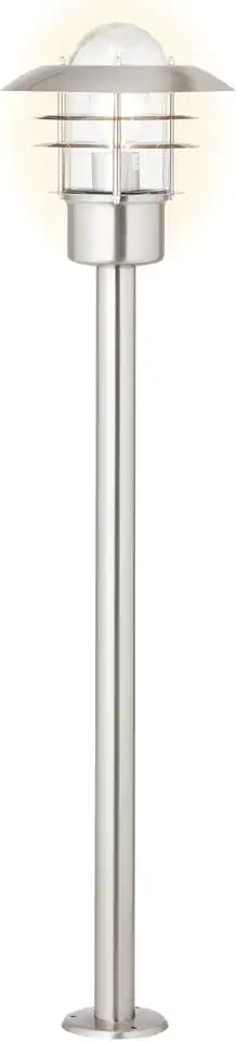 Brilliant Lampe Terrence Außenstandleuchte edelstahl | 1x A60, E27, 60W, geeignet für Normallampen (nicht enthalten) | IP-Schutzart: 44 - spritzwassergeschützt