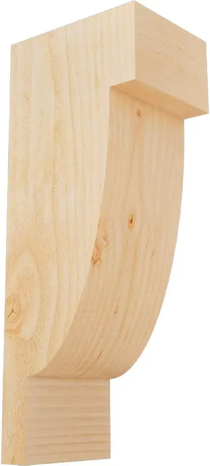 Ekena Millwork COR06X08X20ALP00RDF 6"W x 8"D x 20"H Alpine Rough Sawn Corbel, Douglas Fir