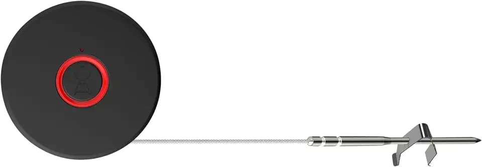Weber Smart Thermometer mit Grillrost- und Fleischfühler - misst Grill- und Kerntemperatur für Garen – Schwarz (3400590)
