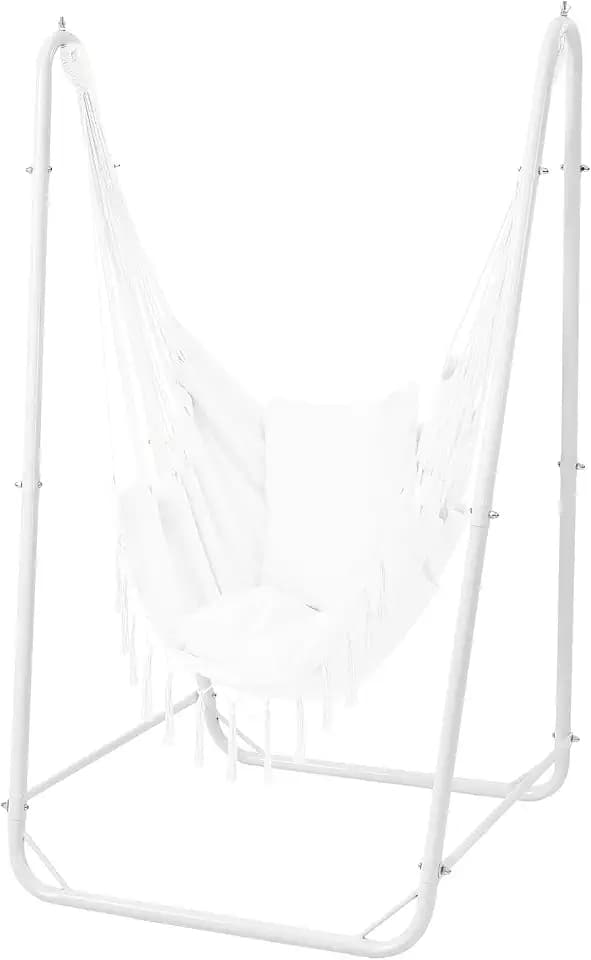 Hammock Chair Stand, 220 lbs Capacity, Hanging Chair Stand, White