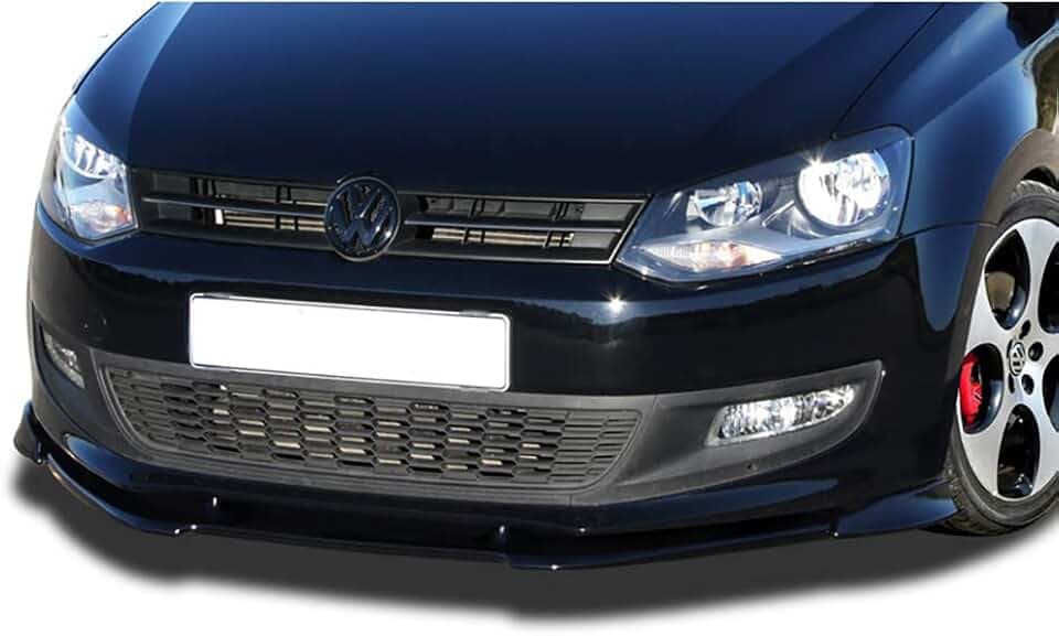 RDX Frontspoiler VARIO-X für Polo 6R Frontlippe Front Ansatz Vorne Spoilerlippe, Schwarz, RDFAVX30563, Unlackiert