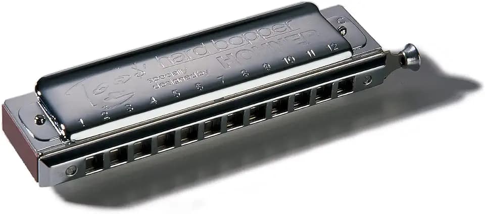 Hohner Accordions Hohner Harmonica 7539-C Toots Hard Bopper Harmonica, Key of C, Stainless steel