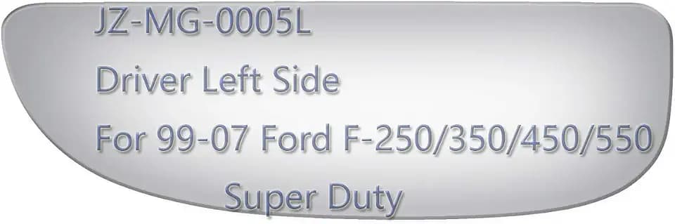 JZSUPER Lower Towing Mirror Glass fit for 99-07 Ford F250 F350 F450 F550 LH