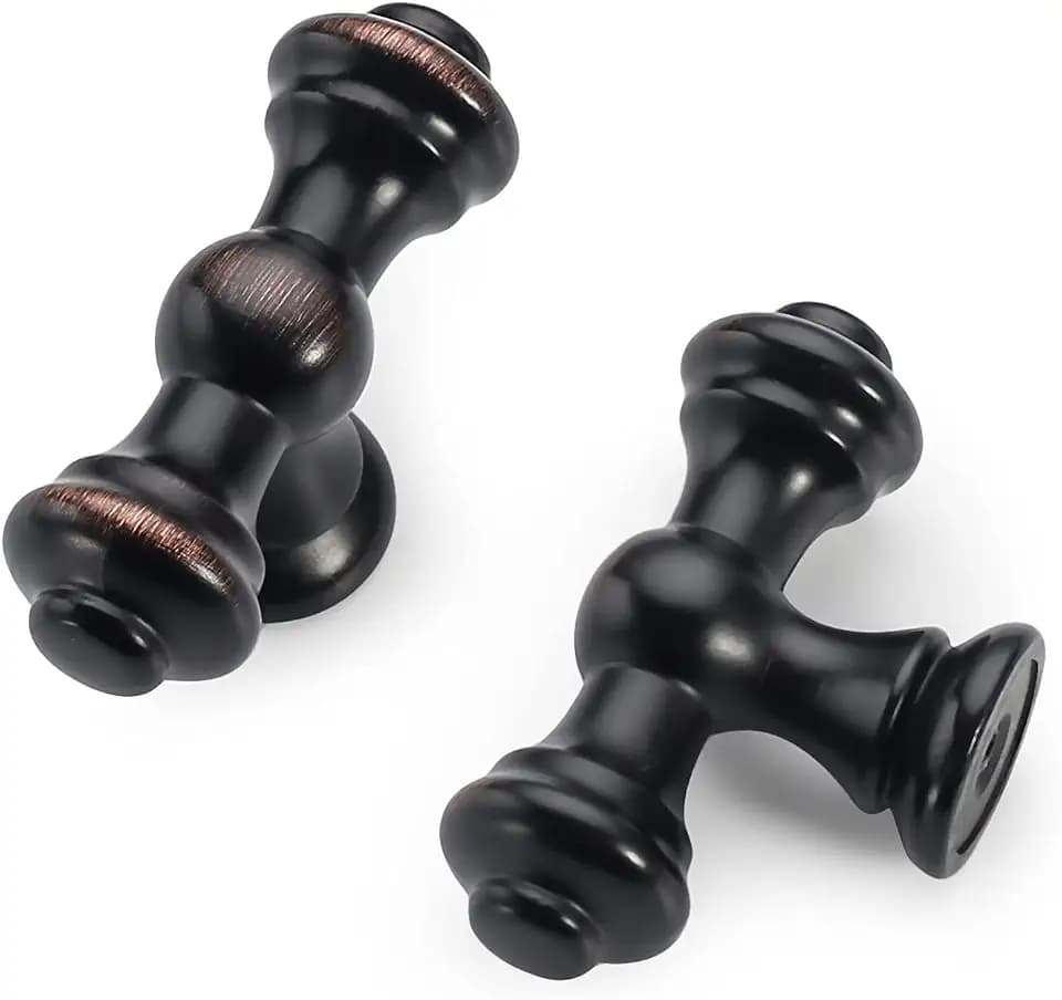 Asidrama 10 Pack Oil-Rubbed Bronze Kitchen Cabinet Knobs Dresser Knobs Drawer Knobs Cabinet Hardware Zinc Knobs for Dresser Drawers