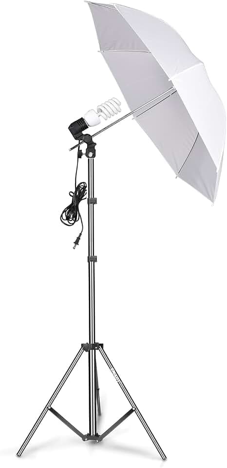 EMART Photography Umbrella, 400W 5500K Lighting kit for Vedio, Studio 1Pack