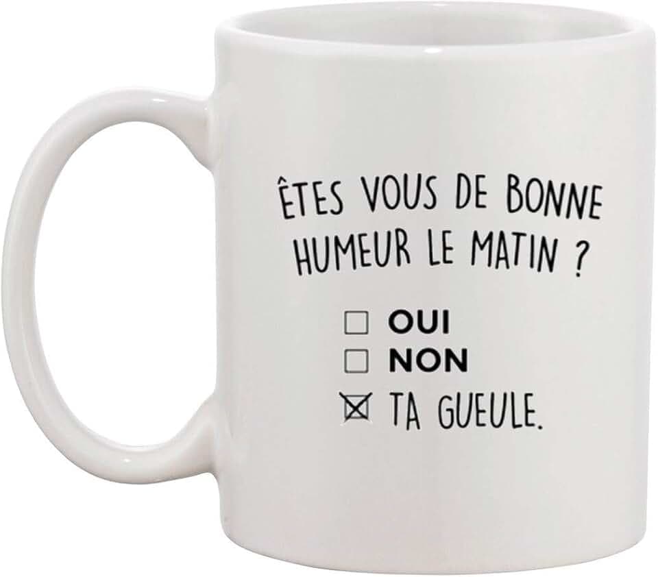 cotton division Tasse – Etes vous de bonne laune le morn