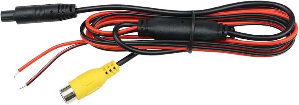 4Pin Power Cable with RCA Video Connecter, for GreenYi Camera B0BKGGRP4Z, B0BXP43Q35, B0BXP6J65L, B085ZYSH9K, B0894DMJLF, B0925L45GF
