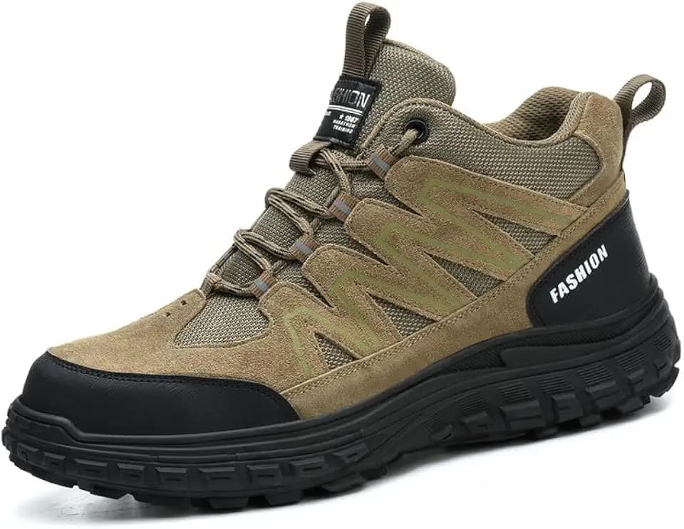 Work Boots Breathable Steel Toe Safety Shoes for Men Women