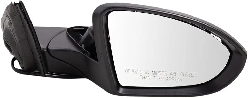 TRQ Passenger Side Mirror Assembly Power Heated Paint to Match