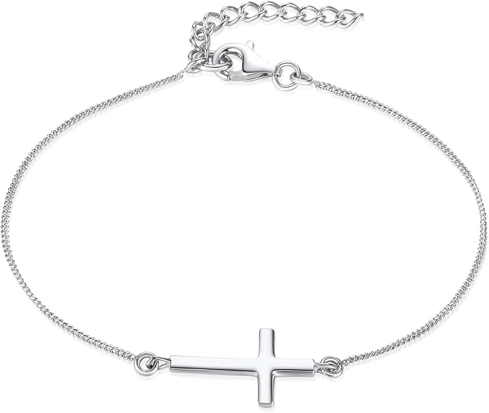 Damen-Armband Kreuz 925/- Sterling Silber Motivarmband