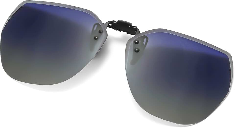Long Keeper Polarisierte Clip-On Sonnenbrille Unisex mit UV Schutz Flip up Sonnenbrille Clip Gegen Licht