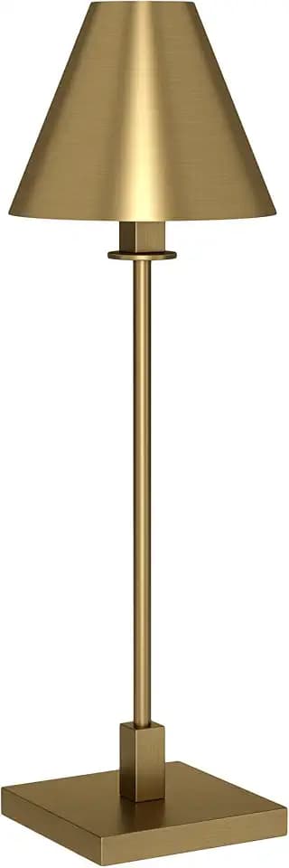 Henn&Hart 28" Modern 1-Light Table Lamp, Gold