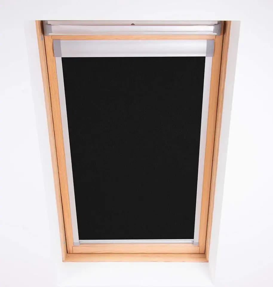 Bloc Skylight Rollo für Velux Dachfenster Blockout, schwarz, UK04, B116 x H78 cm