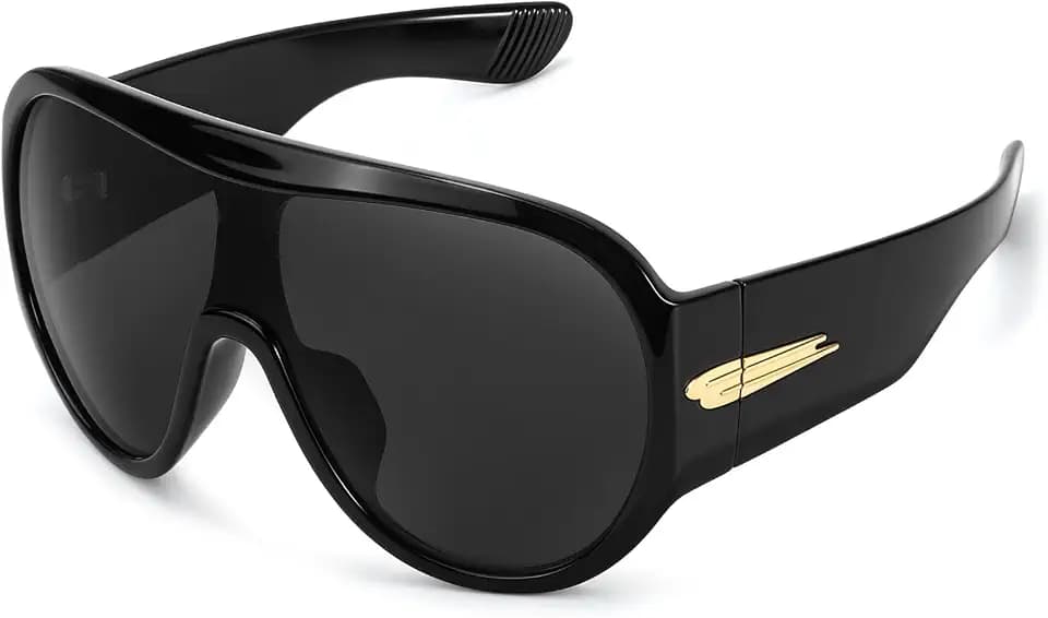 SODQW Women Oversized Visor Wrap Around Shield Sunglasses Big Large Shades
