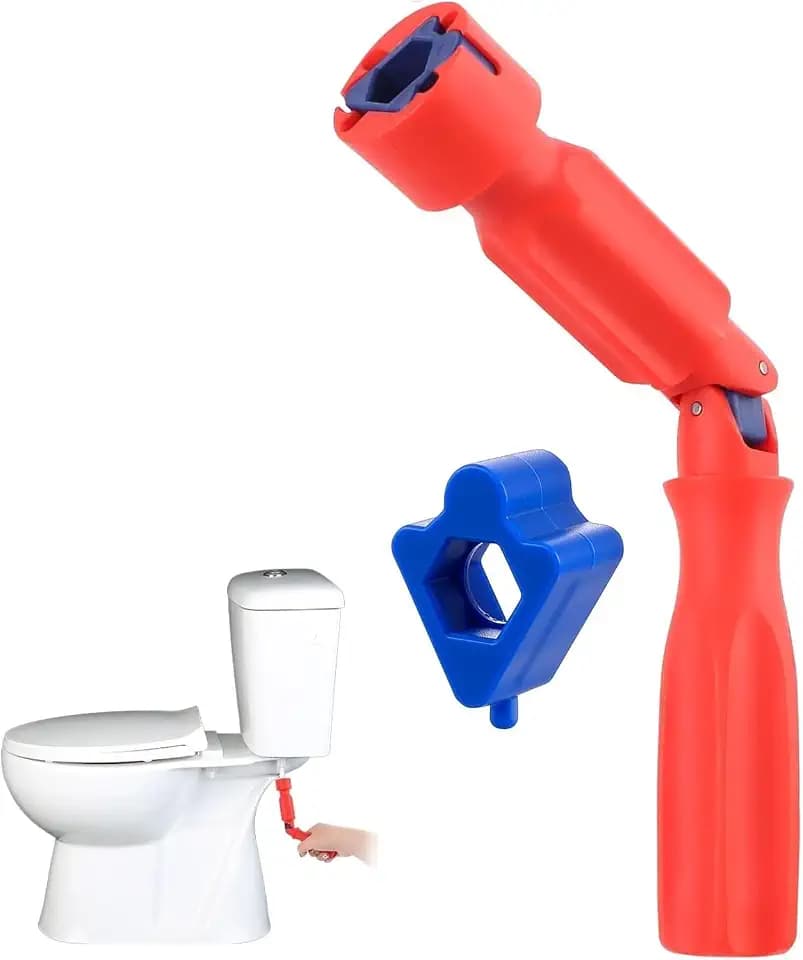 WC Montageschlüssel, Universal WC Sitz Montageschlüssel,10/13/17 mm WC Sitz Befestigung Schlüssel, Universal Reparaturschlüssel mit Gelenk für Toilettensitz Befestigung Montage Ausbau Schlüssel,Kunsts