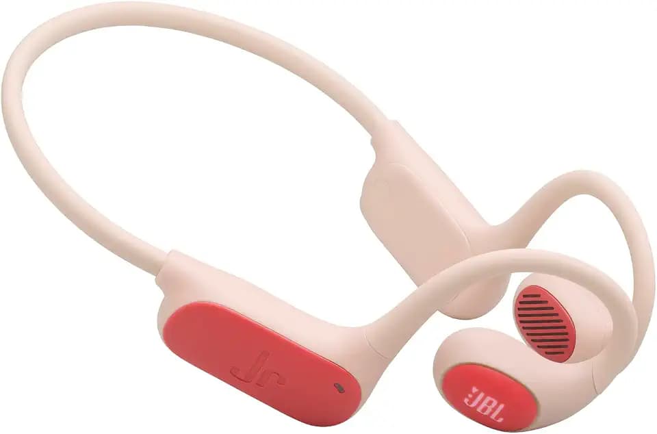 JBL Junior Free Kabellose Open-Ear-Kopfhörer für Kinder, Peach