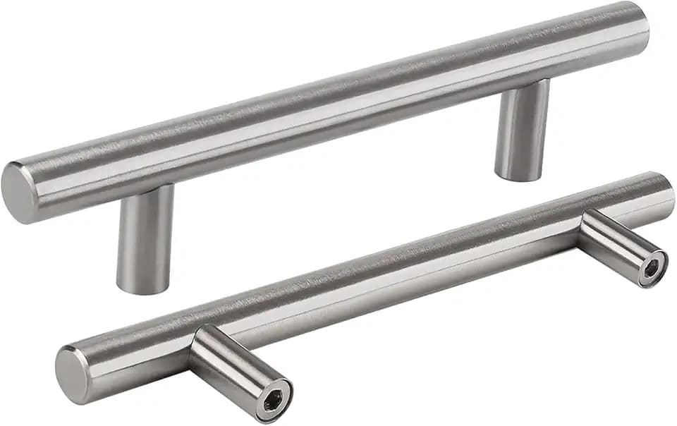 LONTAN 25 Stück Griffe für Küchenschränke Schrankgriffe 160mm lochabstand Küchengriffe Edelstahl Gebürstet Möbelgriffe Edelstahl Griff Edelstahl Schrankgriffe in silber