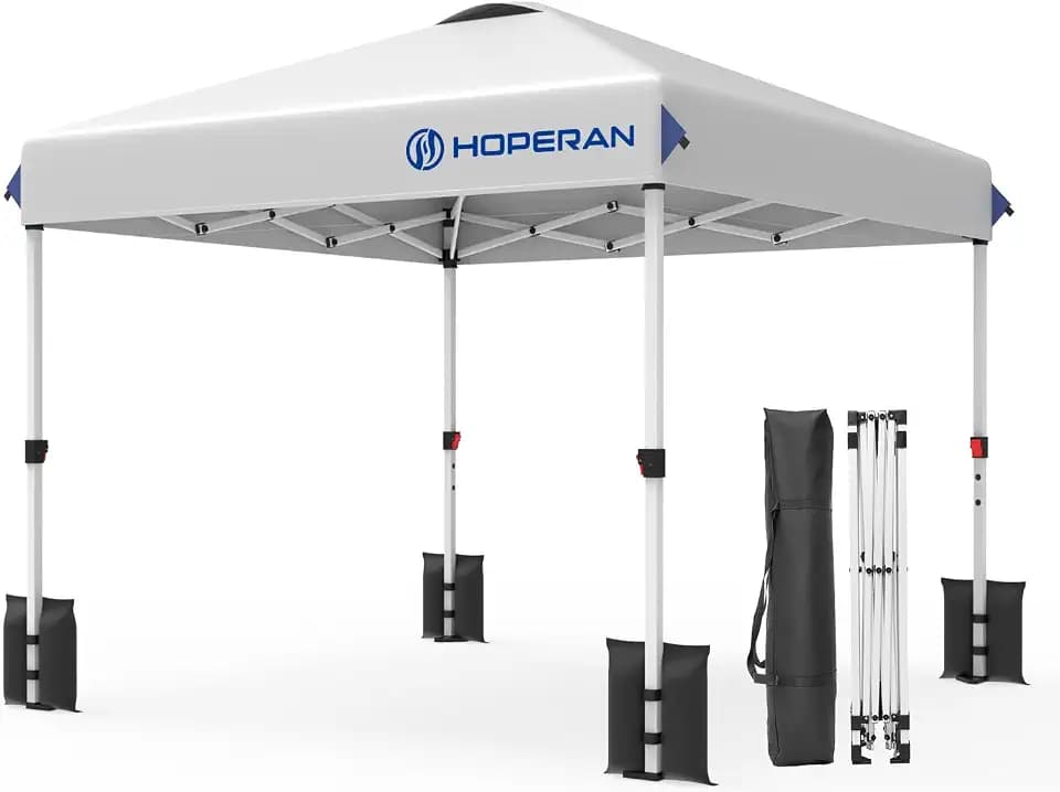 Hoperan 10x10 FT Pop Up Canopy Tent, Portable Outdoor Commercial Shelter