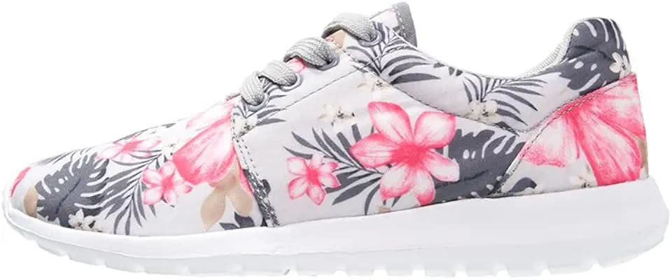 Anna Field Sneaker Damen Low in Weiß, Schwarz, Blau oder bunt mit Muster - Turnschuh Frauen mit Blumenmuster, Halbschuh mit Tiermuster