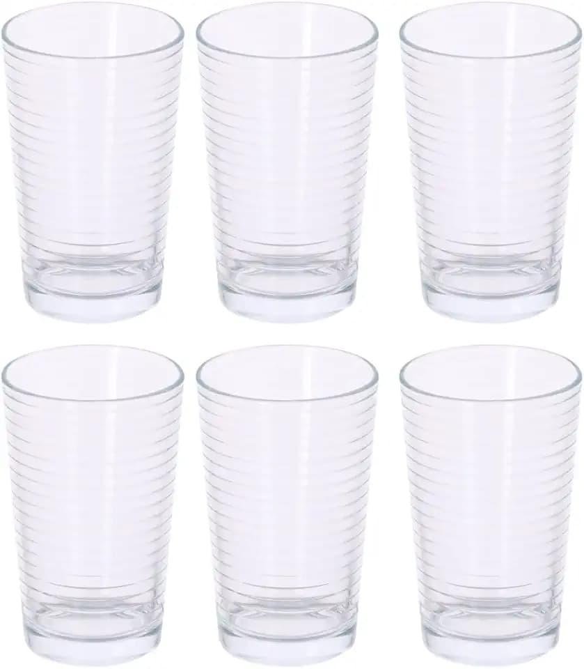 alpina Wassergläser - Trinkgläser Set - Gläser Set 6 Teilig - Spülmaschinenfest - 220 ml