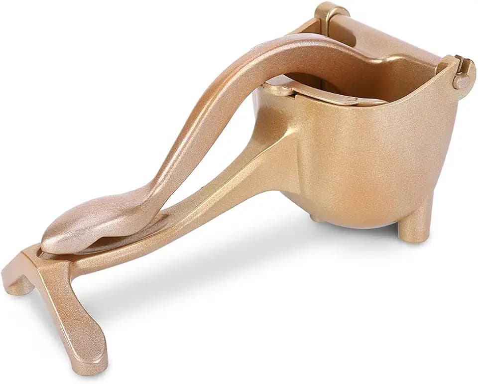 Lemon Squeezer, Aluminum Alloy Hand Juicer, Citrus Squeezer Manual Citrus Juicer for Lemon Pomegranate Orange Kitchen Tool(Gold)