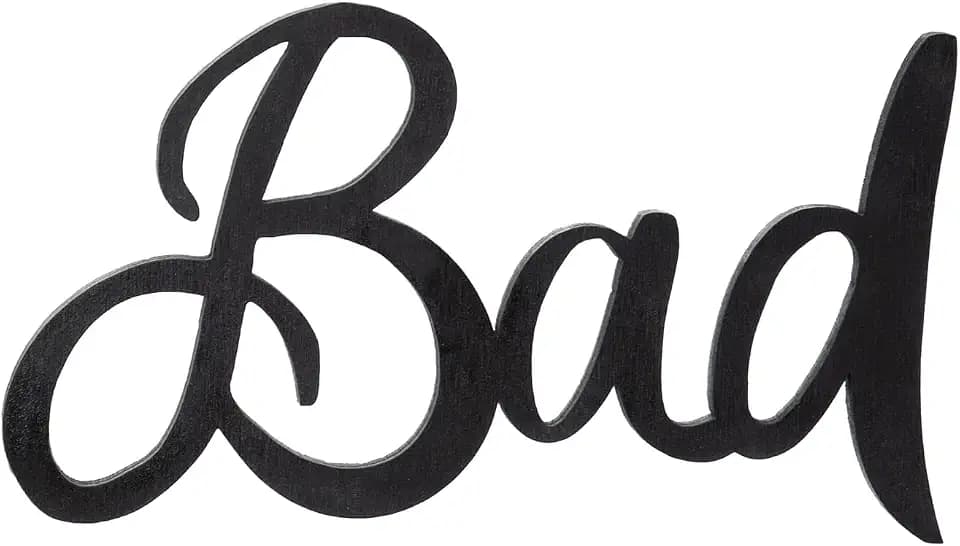 Logbuch-Verlag Holz Schriftzug BAD Türschild 3D Badezimmer Schild Wort 18 cm schwarz