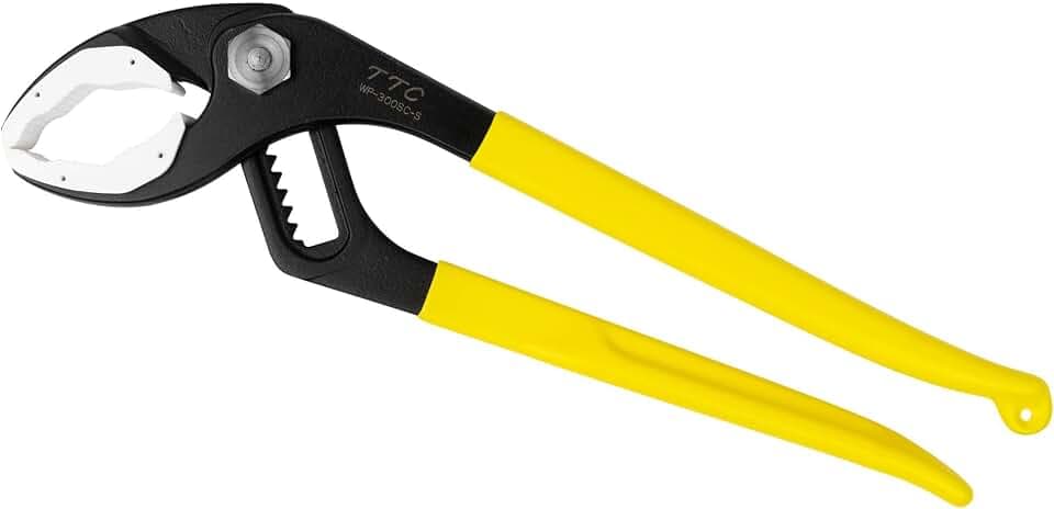 Tsunoda WP-300SC-S, Non-Marring Soft Jaw Water Pump Pliers, Replaceable Jaw Pads, Built-In Spring, 12-Inch