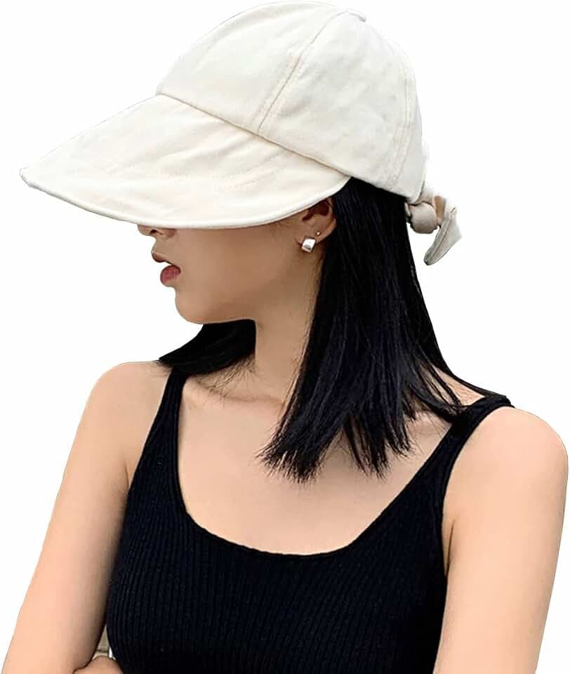 MAKFORT Sonnenhut Faltbarer Sommerhut Damen Atmungsaktiv Mütze Visor Cap Outdoor Hut für Golf Reisen Wandern