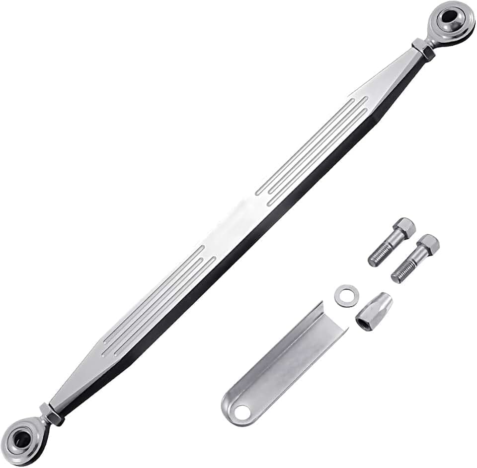 KATUR Motorrad Schädel Streifen Silber CNC Schaltgestänge Schalthebel für Harley Davidson Softail Road King Electra Glide 1980-2017