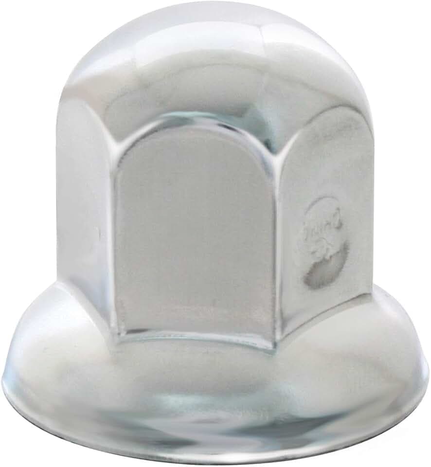 GG Grand General 10180SP 1-1/16 X 2 Inches Standard Chrome Nut Cover w/Flange, Set of 10