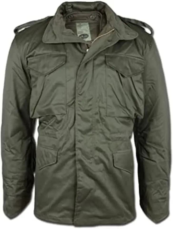 Mil-Tec US Feldjacke M65 T/C mit Futter • Klassische Militärjacke mit herausnehmbarem Thermo-Liner • Army Jacke mit 4 Pattentaschen • Übergangsjacke Herren • Outdoor Arbeitsjacke